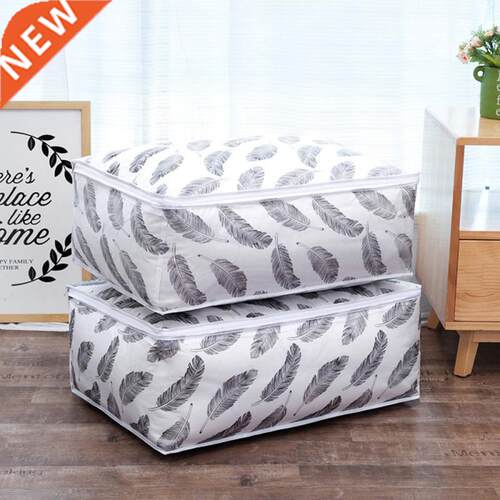 Quilt Pillow Blanket Organizer Foldable Storage Bag Clothes