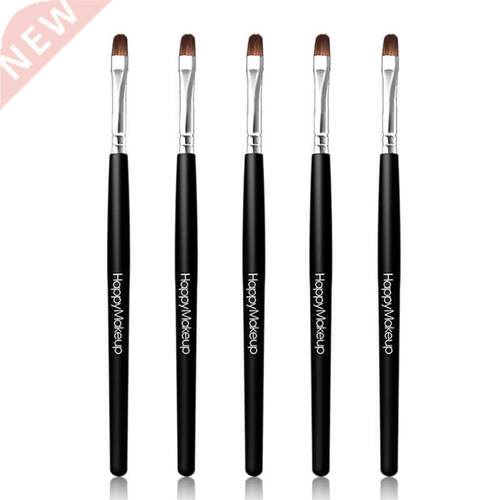 2/5pcs Wooden Handle Lip Brush Soft Extension Applicator Mak