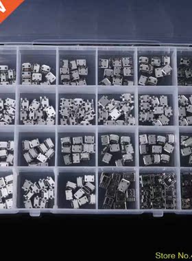 240 Pcs 24 Models Micro USB Connector Socket Jack For MP3/4/