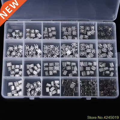 240 Pcs 24 Models Micro USB Connector Socket Jack For MP3/4/