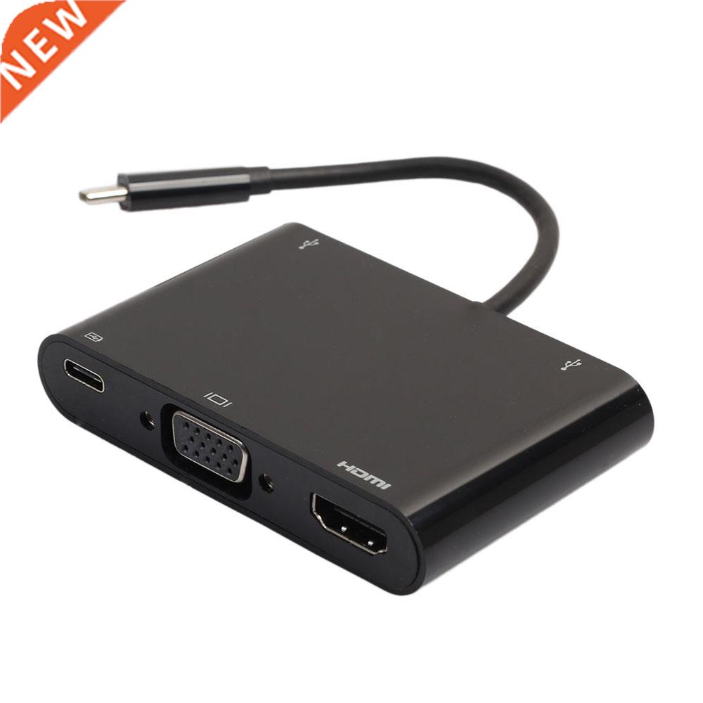 Balck USB.1 TYPE-C to VGA+HDMI USB.0HUB+TYPE-C Charging Mu 居家日用 布艺蛋糕/蛋糕毛巾 原图主图