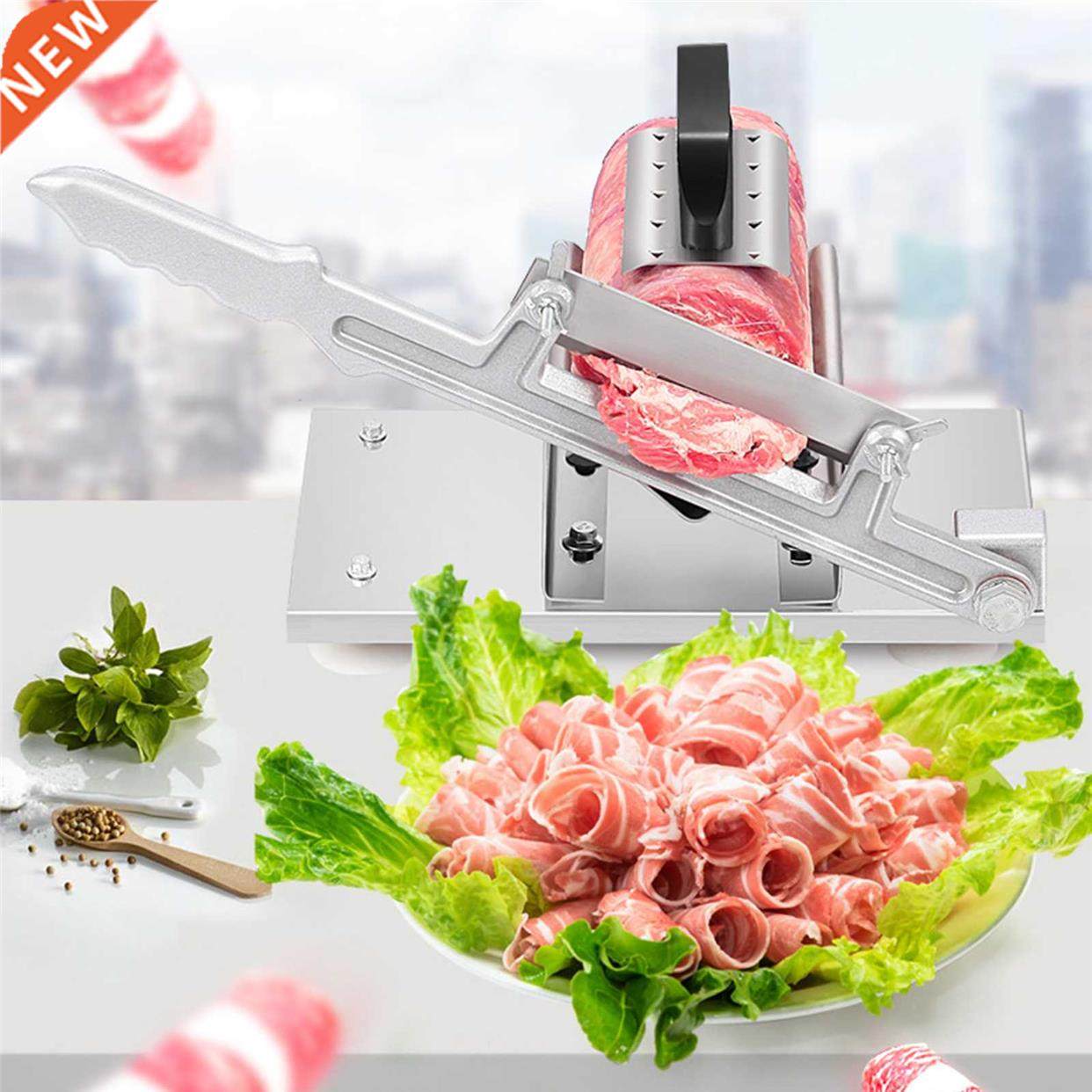 Stainless Steel Manual Frozen Meat Slicer Slicing Cutting