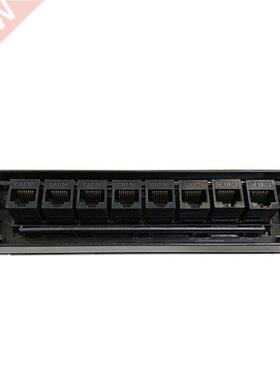 8 Port Straight-Through CAT6 Patch Panel RJ45 Network Cable