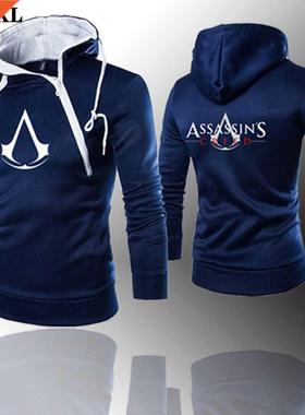 2022 New fashion men's Double zipper hoodie sweatshirt Assas