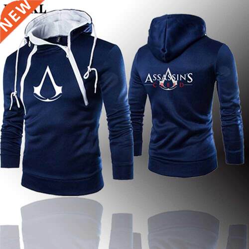 2022 New fashion men's Double zipper hoodie sweatshirt Assas