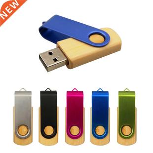 Custom LOGO Wooden Rotatable Usb Flash Drive Pendrive 2.0 Na