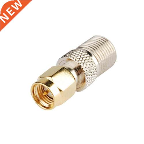 RF coaxial coax adapter SMA male to F female,silver