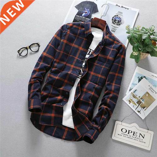 Mens Long Sleeve Shirt Solid Oxford Dress with Left Chest P