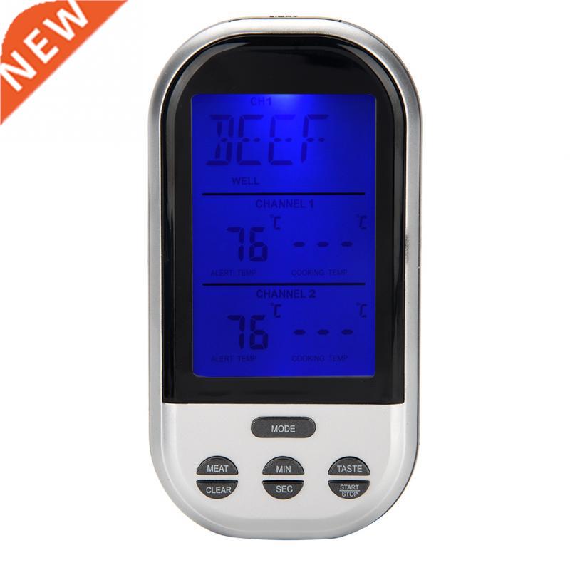Meat BBQ Baking Cooking Oven Meter with 2 Read Probe