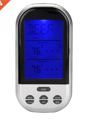 Meat BBQ Baking Cooking Oven Meter with 2 Read Probe