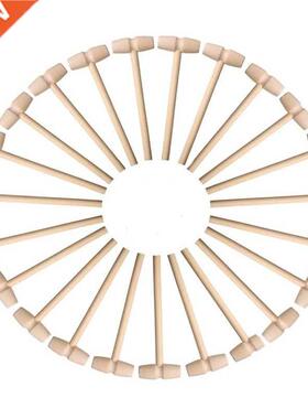30 Pieces Wooden Crab Mallet Seafood Shellfish Wood Cracker