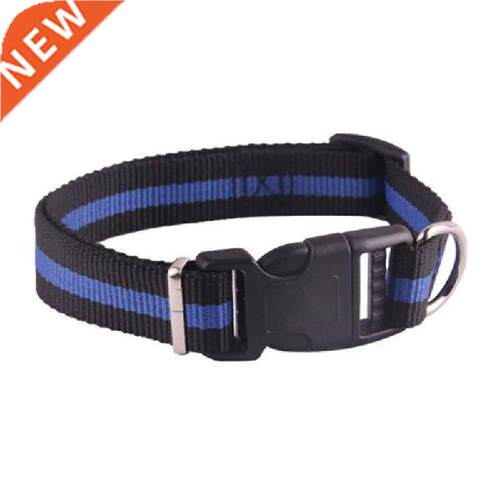 Nylon Pet Dog Cat Collar Adjustable Collars Leash for Small