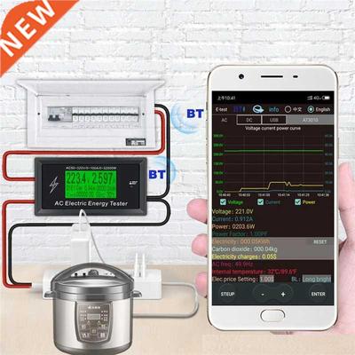 AC 50-320V 100A 3KKW Voltmeter Ammeter AC Meter LED Digital