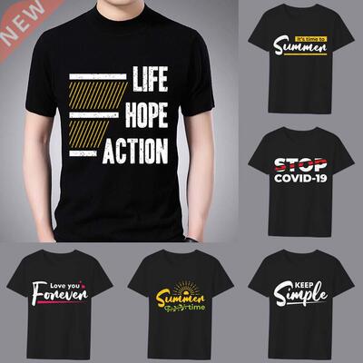 Men's Classic T-shirt Casual O-neck Inspirational Youth Phra