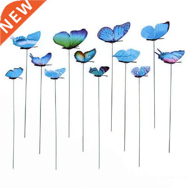 1 Pack Butterfly Garden Decor Garden Ornament on Sticks