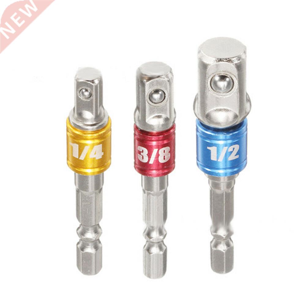 3Pcs/Set Hex Drill Bit Socket Adapter Drive Electric Impact