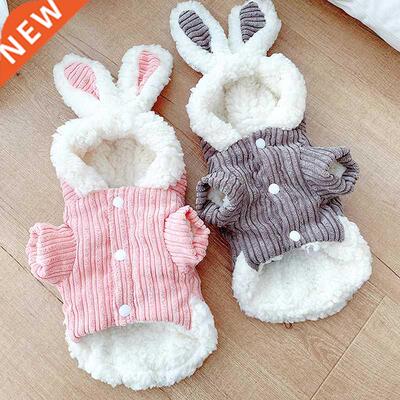 Pet Dog Coat Winter Warm Dog Clothes Cute Costume Rabbit