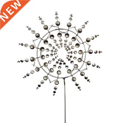 Creative Unique Metal Windmill Geometric Pattern Wind Spinne