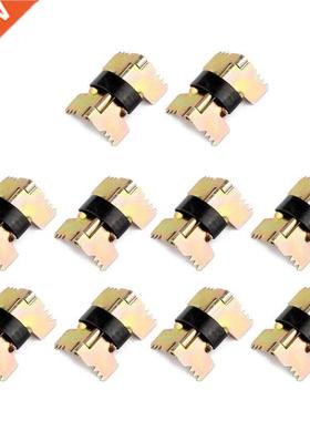 10Pcs Vntage Mn Sze Self-Closng Metal Sprng Hnges For