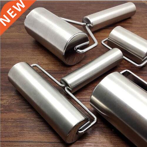 1PC T Shape Stainless Steel Dough Rolling Pin Baking
