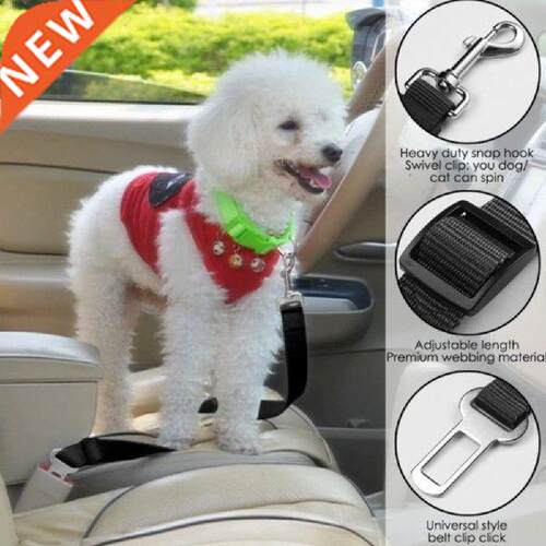 Pet dog Car Seat Belt Adjustable Harness Compatible Most