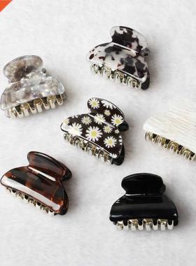 3pack Hair Clip Daisy Acrylic Plastic Small Hair Claw For Wo