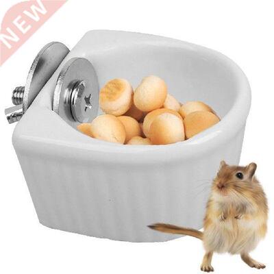 Pet Bowl Hamster Ceramic Food Water Snack Feeder For Pets