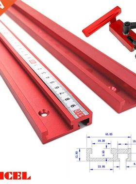 Chute Aluminium alloy T-tracks Model 45 T slot and Standard