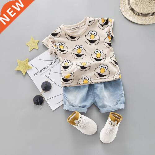 Toddler Boys Clothing Set Kids Cute Summer Suit Cartoon T-Sh