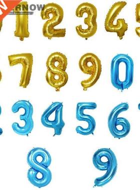 Big Foil Birthday Balloons Helium Number Balloon 0-9 Happy