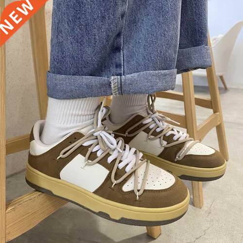 Chunky Lace Up Men Sneakers Zapatillas Mujer Light Flat Shoe