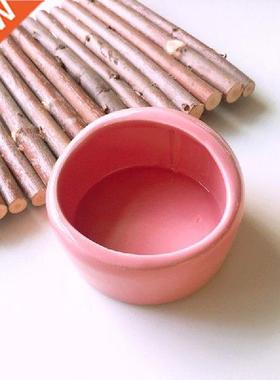 Cermic Chew-Resistnt Hmster Food Bowl Wter Dish for