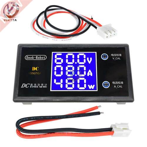 DC 0-100V 10A 12V 24V 6V 1000W LCD Display Digital Voltmete