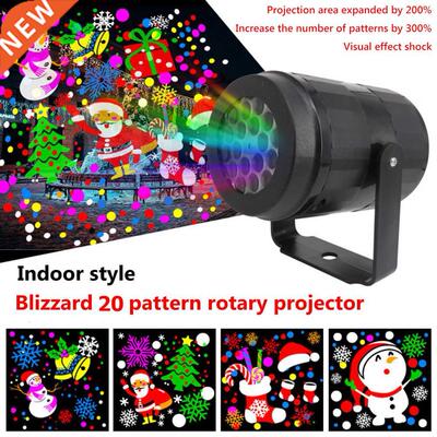 20 Pattern LED Snowflake Projector Lights Christmas