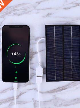 USB Solar Panel Outdoor 5W 5V Portable Solar Charger Pane