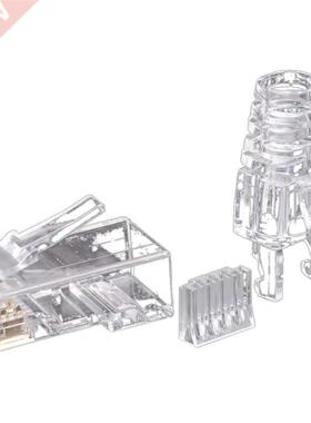 100Pcs Cat6 RJ45 Connector UTP Cable Ethernet Jack 8P8C Netw