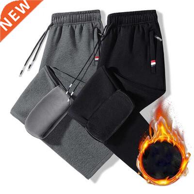 Casual Men Harem Pants Elastic Waist Winter New ndy Fleece K