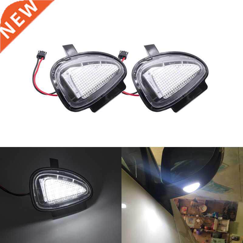 2x Error Free White Led Under Side Mirror Puddle Light For V