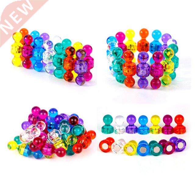 Strong Colored Magnets  Whiteboard Random Color 10 pcs Ma