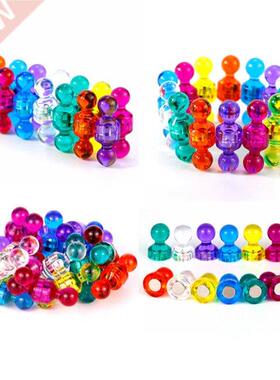 Strong Colored Magnets  Whiteboard Random Color 10 pcs Ma