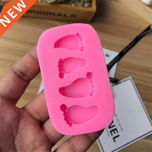 3D Mini Baby Feet Silicone Molds Toys Chocolate Sugar Tools