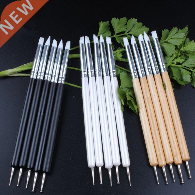 New 6 Colors 5Pcs/Set Stainless Steel Two Head Sculpting Pol