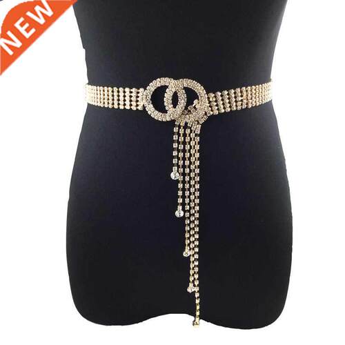 Women's fashion luxury rhinestone belt Crystal rhinestone wa