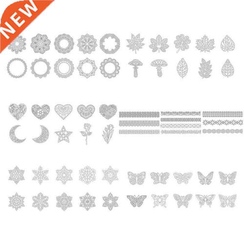 10 Pcs Multifunctional Lace Paper Handbook Decal Sticker Cre