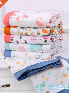 6 Layers super soft cotton muslin blanket baby swaddle baby