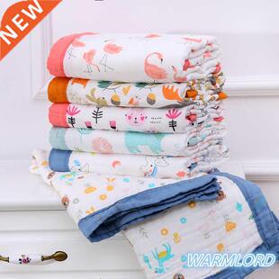 6 Layers super soft cotton muslin blanket baby swaddle baby