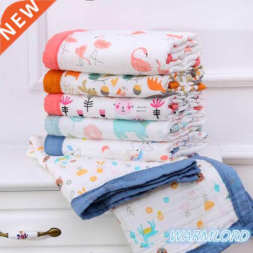 6 Layers super soft cotton muslin blanket baby swaddle baby