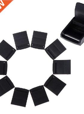 25mm Cam buckles plastic black toggle clip backpack straps