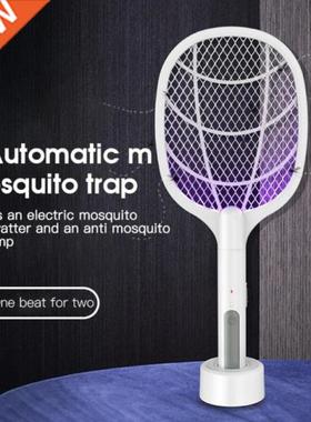 Electric Insect Racket Mosquito Swatter Home 2 In 1 USB Lith