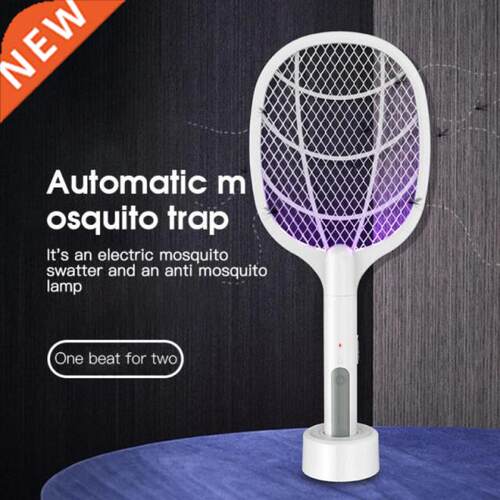 Electric Insect Racket Mosquito Swatter Home 2 In 1 USB Lith